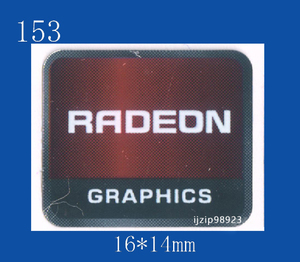 即決153【 RADEON GRAPHICS 】エンブレムシール追加同梱発送OK■ 条件付き送料無料 未使用