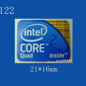 即決122【 Intel Core 2 Quad 】エンブレムシール追加同梱発送OK■ 条件付き送料無料 未使用の画像1