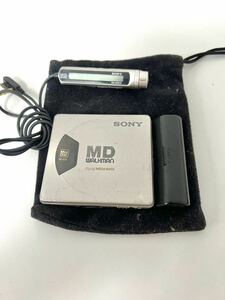 ○ SONY ソニー MD WALKMANウォークマン MZ-E55 電池BOX リモコン MDプレーヤー Dipital MEGA BASS 