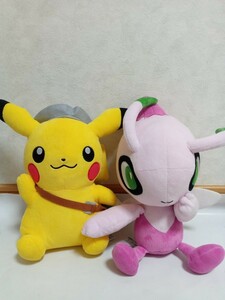 劇場版ポケットモンスター ココ でっかいぬいぐるみ　ピカチュウ　セレビィ(色違い)　全2種セット