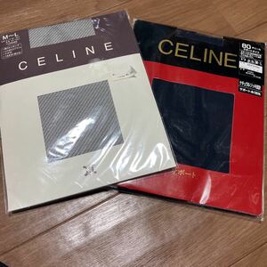 新品　未使用　セリーヌ CELINE ストッキング タイツ パンティストッキング M-L 2足