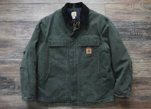 カーハート Carhartt C26 サンドストーン TRADITIONAL COAT Arctic Quilt Lined L ブラック / 裏付ダックカバーオール