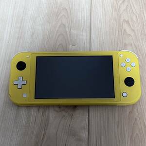 1円スタート Nintendo Switch Lite イエロー ジャンク 通電OK 液晶割れ