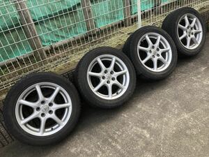 215/55R17・トヨタ純正 エスティマで使用・ ヨコハマ ice guard 中古スタッドレスセット 17×7J 114.3/5穴 ET50