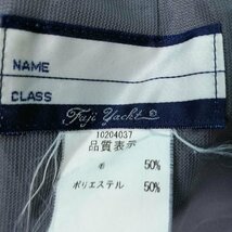 1円 スクールスカート 大きいサイズ 冬物 w80-丈55 チェック 中学 高校 プリーツ 学生服 制服 女子 中古 HK3615_画像5