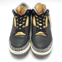 【中古】NIKE AIR JORDAN 3 Black/Gold 28.5cm CK9246-067 ナイキ[240010411289]_画像2