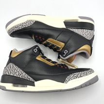 【中古】NIKE AIR JORDAN 3 Black/Gold 28.5cm CK9246-067 ナイキ[240010411289]_画像4