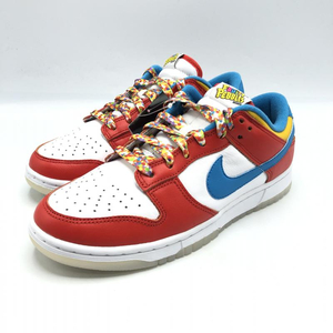 【中古】NIKE×FRUiTY PEBBLES DUNK Low QS Habanero Red/Dark Sulfur/Laser Blue 25 DH8009-600 ナイキ フルーティペブルス[240010412035]