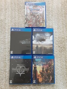 PS4 ゲーム ソフト　まとめ売り　ドラゴンクエストXI　ファイナルファンタジーⅦ　ファイナルファンタジーⅩⅤ　KINGDOM HEARTSⅢ