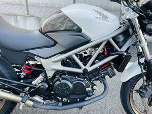 ★VTR250 FI MC33 インジェクション用　A-TECH タンクパッド　タンクカバー　カーボン調　