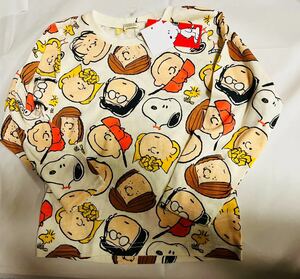 *2261* супер-скидка sale!! новый товар ... одежда футболка с длинным рукавом size130 1 листов *PEANUTS. Snoopy 