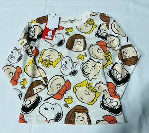 *2258* супер-скидка sale!! новый товар ... одежда футболка с длинным рукавом size130 1 листов *PEANUTS. Snoopy 