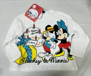 ★821*激安sale!!新品 こども服 　長袖Tシャツsize100　1枚★ディズニー・ミッキー＆ミニー