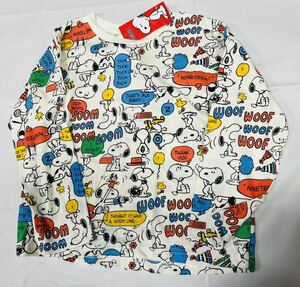 ★2275*激安sale!!新品 こども服 　長袖Tシャツsize120　1枚★PEANUTS.スヌーピー