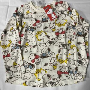 *5010* super-discount sale!! new goods ... clothes long sleeve T shirt size120 1 sheets *PEANUTS. Snoopy 