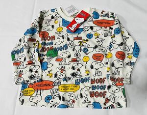 *4769* super-discount sale!! new goods ... clothes long sleeve T shirt size90 1 sheets *PEANUTS. Snoopy 