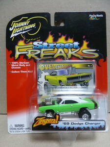 Johnny Lightning '69 Dodge Charger Zingers! Street Freaks OVER CHARGED ダッジ チャージャー