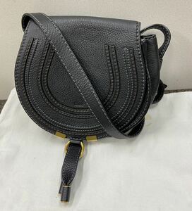 ◎【売り切り】Chloe クロエ　ショルダーバッグ レディース　ブラック　黒　Marcie マーシー ポシェット スモールサドルバッグ