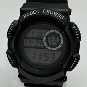 ◎【売り切り】RODEO CROWNS（ロデオクラウンズ）メンズ腕時計 デジタル アラームクロノ