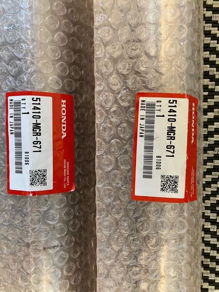 51410-MGR-671 全長約 664mm 径41φ 2本vt400s 等流用にサビあり インナーチューブ ホンダ純正
