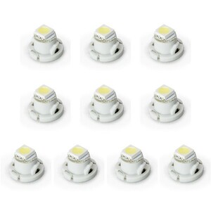 10個セット●● 24V T4.7 マイクロ LED ※カラーホワイト メーター球 エアコンパネル インパネ 大型車用