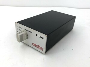 ●【同梱可】【60】中古品 Ortofon オルトフォン T-30 MC昇圧トランス 本体のみ 動作OK ※裏のゴムベタつき有