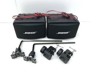 【同梱不可】【100】中古品 BOSE スピーカーシステム 111AD 金具付 現状品 音出し動作OK ※スレキズ・汚れ有