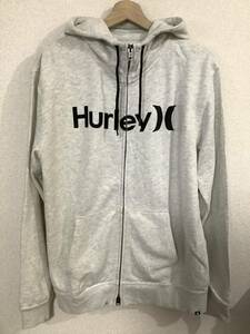 HURLEY ハーレー　ロゴプリントスウェットパーカー　フルジップスウェット　セレクト　メンズ　古着　紳士服　M