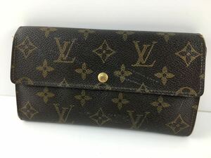 【S‐176】 LOUIS VUITTON ルイヴィトン 長財布 M61725 ポシェット・ポルト モネ クレディ 財布 モノグラム ブラウン系