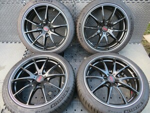 鍛造軽量!!RAYS VOLK RACING G25 超溝 pilot sport4 225/40R18 ベンツ A/B CLA クラス アウディA3/S3 VW ゴルフ6/7 ジェッタ BMW F40 F44他