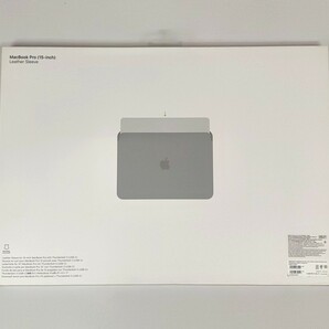 【送料無料】Apple 純正 MacBook Pro 15インチ用 レザースリーブ ケース カバー ミッドナイトブルー MRQU2FE/A(Leather Sleeve case)の画像3