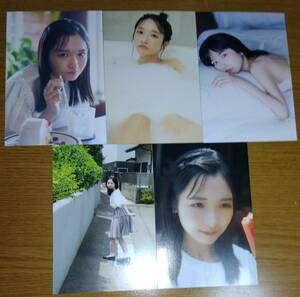 STU48 高雄さやか 1st写真集 『君だけのもの』封入特典 ポストカード ４種類 コンプ ＋ 広島会場限定 ポストカード 付（同梱可能）