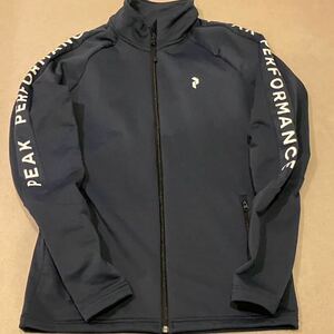 送料無料　ピークパフォーマンスpeakperformance Rider Zip Jacket フリースジャケット　裏地起毛で暖かい　ネイビー　ストレッチ