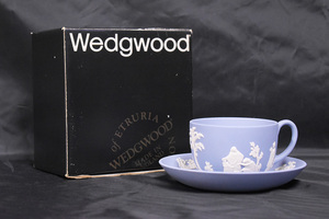 WEDGWOOD/ウェッジウッド/ジャスパーウェア/カップ&ソーサー/ペールブルー/ティーカップ/食器/コレクション/キッチンウエア/TLE12600