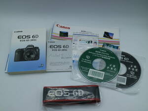 L-966　Canon EOS 6D 新品　純正ストラップ　日本語　使用説明書　ポケットガイド　セット