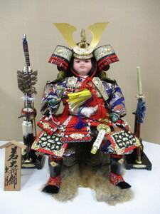 若大将飾　五月人形　日本人形　久月　長期保管品　激安1円スタート