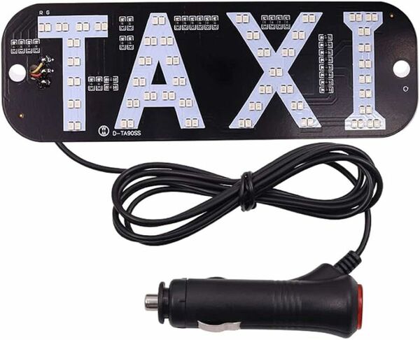 タクシーライト　フロント　led Taxi 空車信号ライト 吸盤式　青色ライト