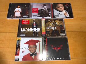 【中古CD】Lil' Wayne アルバム7枚 / リル・ウェイン / Tha Carter / Ⅱ / Ⅲ / Ⅳ / I Am Not A Human Being / Ⅱ / Rebirth / 未開封有り
