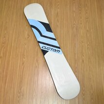 BURTON スノーボード CUSTOM 全長約154cm ブラック 底面ブルー×ホワイト ソフトケース付属 バートン カスタム_画像6