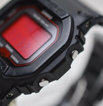 良品 CASIO G-SHOCK ORIGIN Bluetooth搭載 電波ソーラー 腕時計 GW-B5600AR-1 レッド ブラック マルチバンド6 スクエア モバイルリンク_画像4