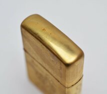 ZIPPO SOLID BRASS THE GREAT WALL 1932 1989 オイルライター ゴールド 火花のみ確認済 ジッポ 万里の長城 ソリッドブラス U.S.A.製 真鍮_画像5