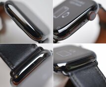 Apple watch HERMES シリーズ8 45mm MNL53J/A A2775 スポーツバンド レザーバンド ステンレス スペースブラック アップルウォッチ エルメス_画像3