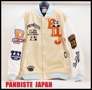 新品 タグ付 PANDIESTA JAPAN マッスルカーパンダカレッジ スタジャン スタジアムジャンパー 熊猫 バック刺繍 XL パンディエスタジャパン