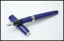 ウォーターマン 万年筆 ペン先 18K 750 ブルー ケース インク付き WATERMAN_画像1