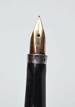 PARKER 格子柄 STERLING CAP & BARREL 万年筆 ペン先14K 筆記未確認 シルバー USA製 パーカー_画像7