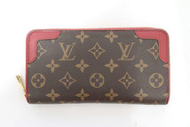 Louis Vuitton ルイ・ヴィトン ジッピーウォレット 長財布 モノグラム レティーロ スリーズ M61854 ブラウン レッド　(6123)_画像1