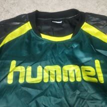 hummel ヒュンメル ピステ 上下セット Sサイズ 黒×緑 ウィンドブレーカー セットアップ サッカー フットサル トレーニングウェア 薄手_画像3