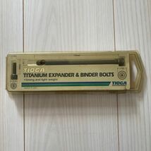 TIOGA TITANIUM EXPANDER & BINDER BOLTS新品・未使用_画像1