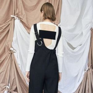 UN3D. アンスリード バックバンド ニット BACK BAND KT TOP ホワイト　ブラック 