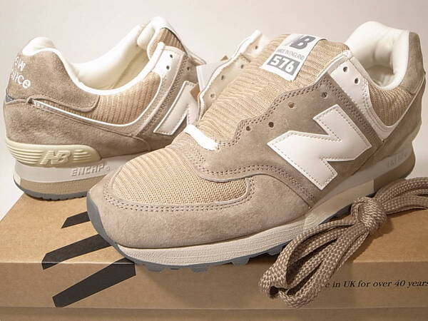 【送料無料 即決】NEW BALANCE UK製 OU576BEI 27.5cm US9.5新品 35周年記念 復刻ベージュ日本限定 ピッグスキンスウェード英国製イギリス製